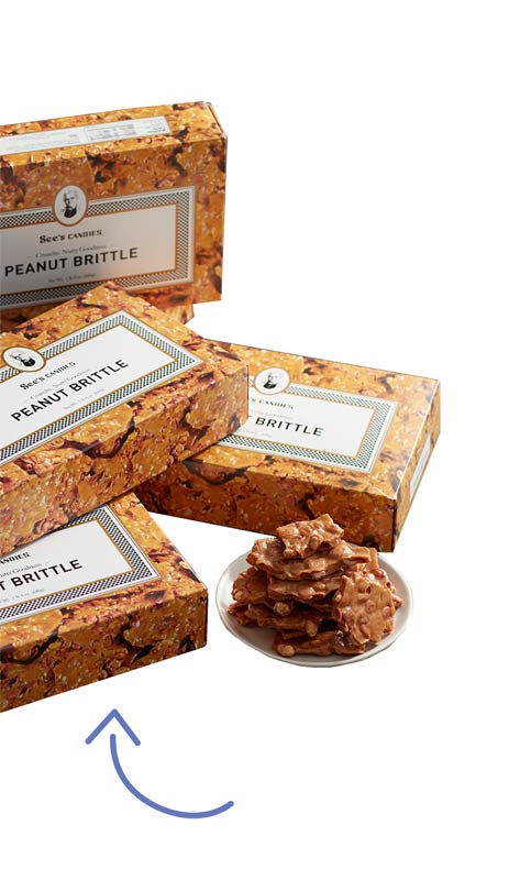 Peanute Brittle display