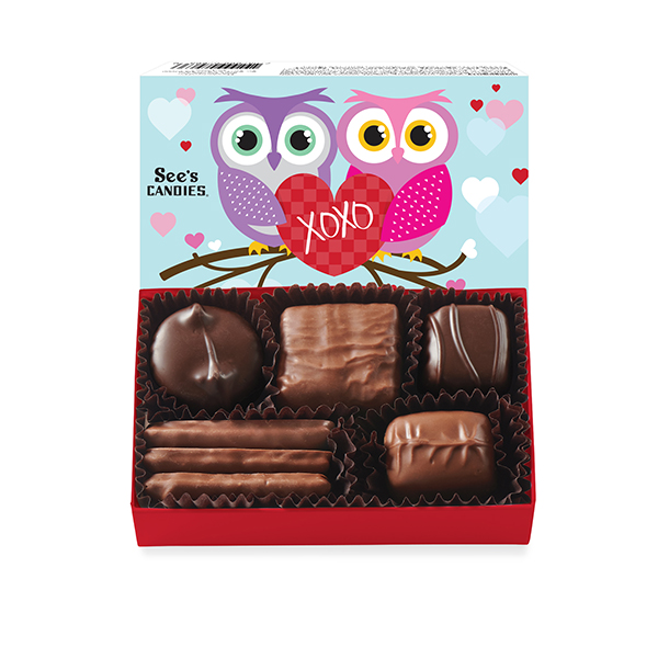 View of Mini Valentine's Owl Assortment