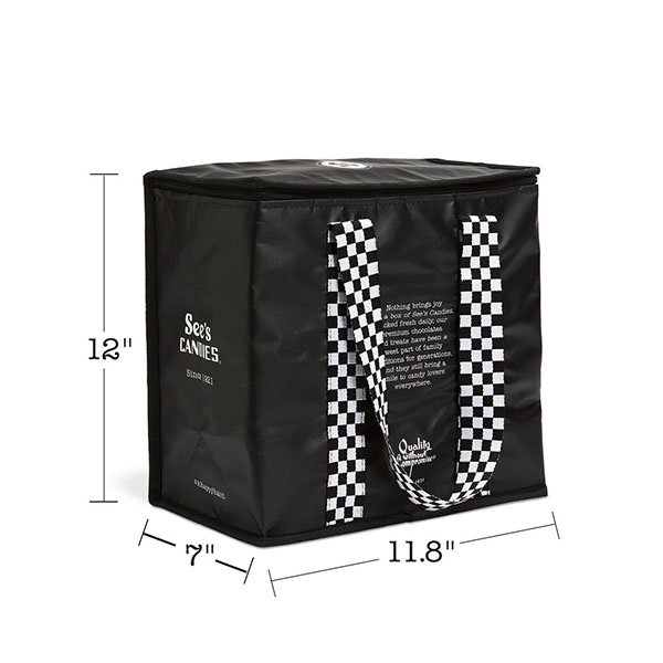 View of See's Zippered Tote 2