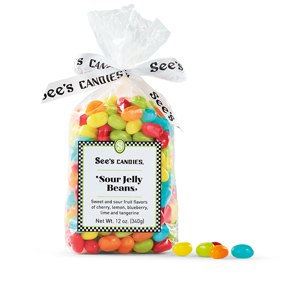 View of Sour Jelly Beans